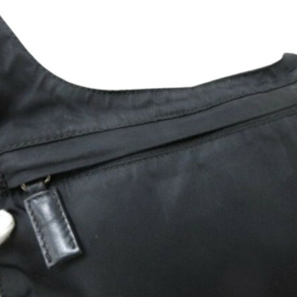 Prada Black Nylon Leather Shoulder Bag (Pre-Owned)