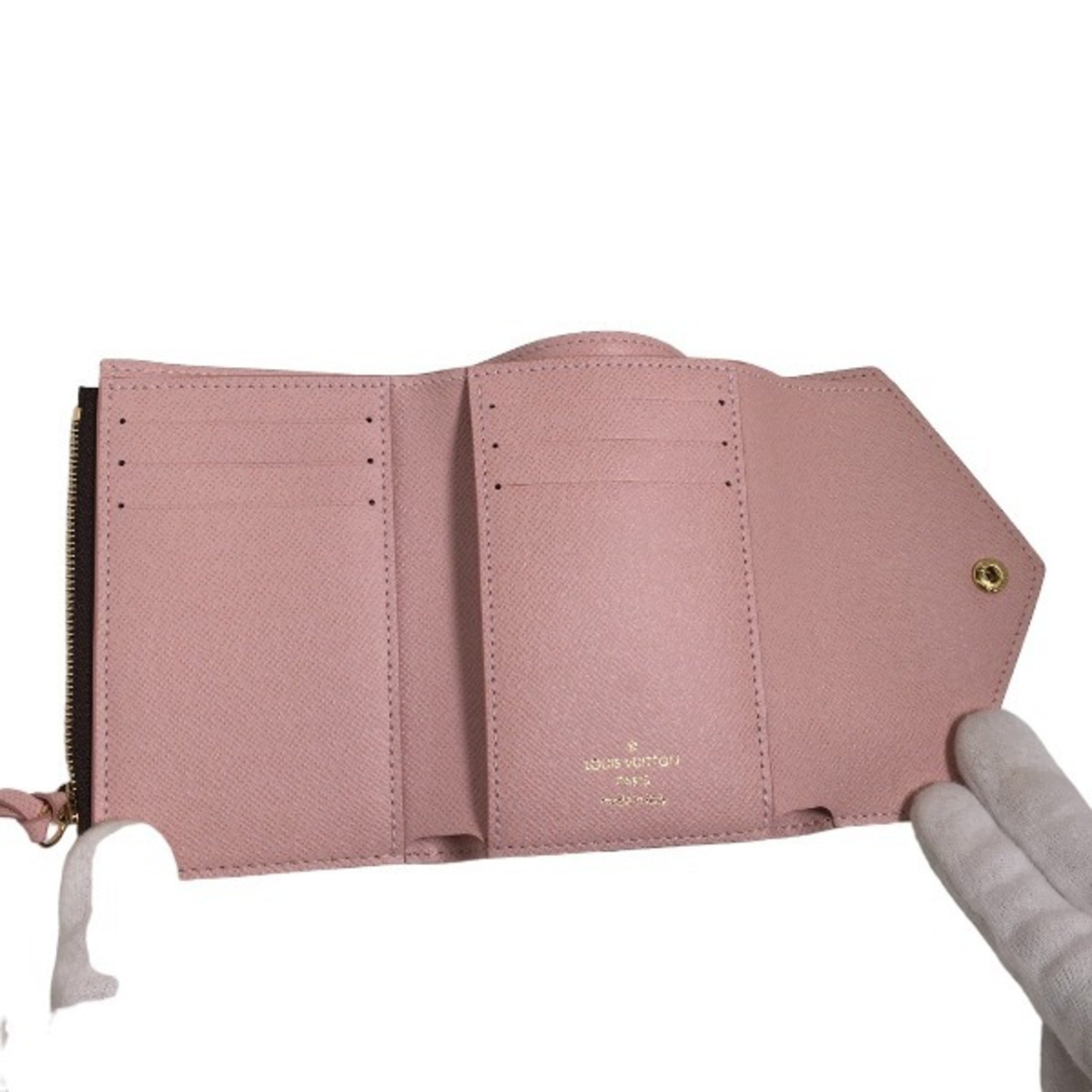 Louis Vuitton Rose Ballerine Monogram Wallet (Tri-Fold) (Pre-Owned)