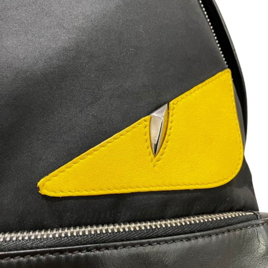 Fendi Black Nylon Leather Backpack (Pre-Owned)