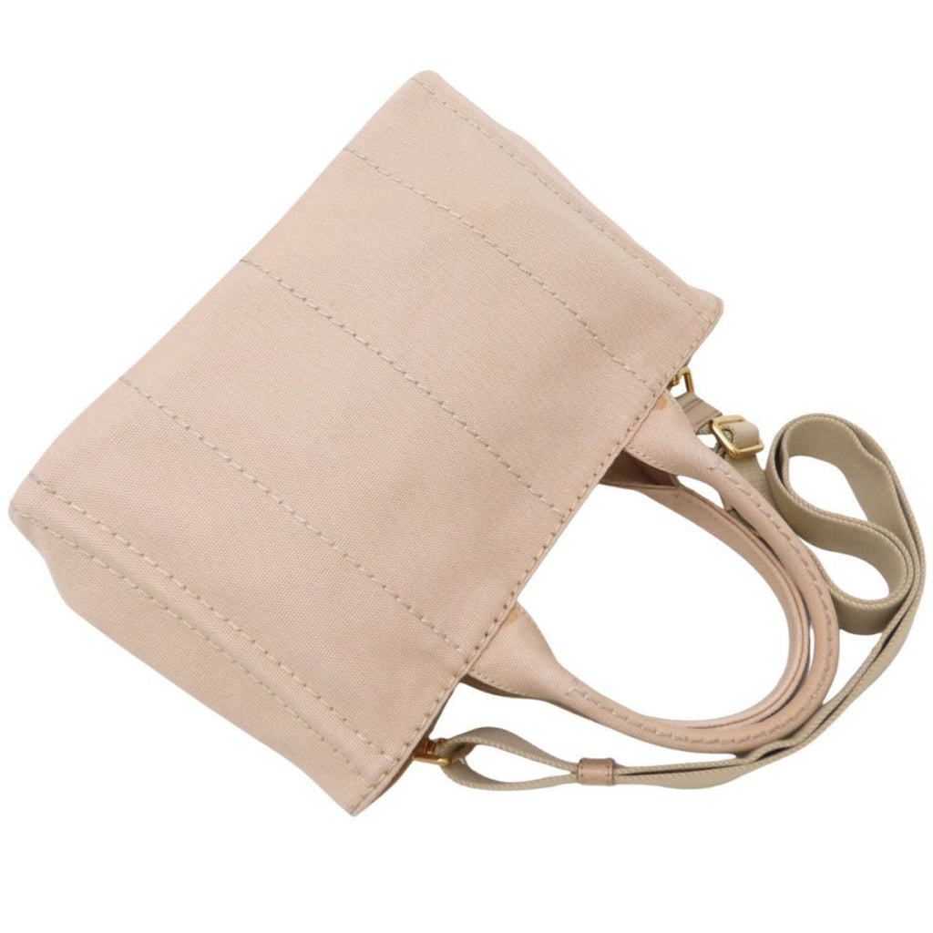 Prada Beige Canvas Handbag (Pre-Owned)