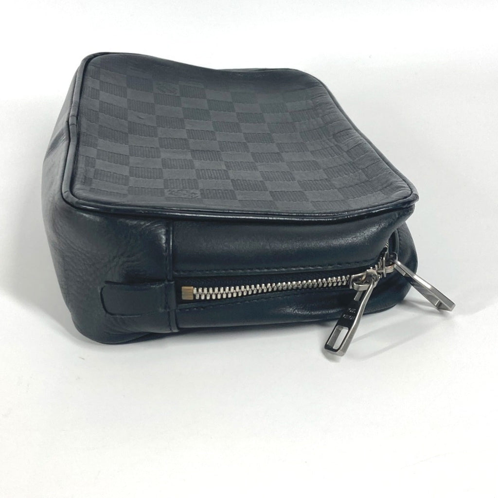 Louis Vuitton Damier Infini Black Onyx Damier Infini Clutch Bag (Pre-Owned)