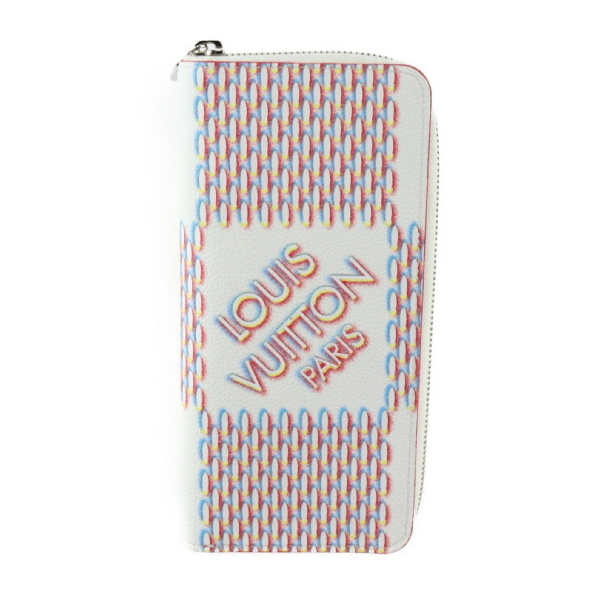 Louis Vuitton Blanc Multi-Color White Leather Wallet (Bi-Fold) (Pre-Owned)