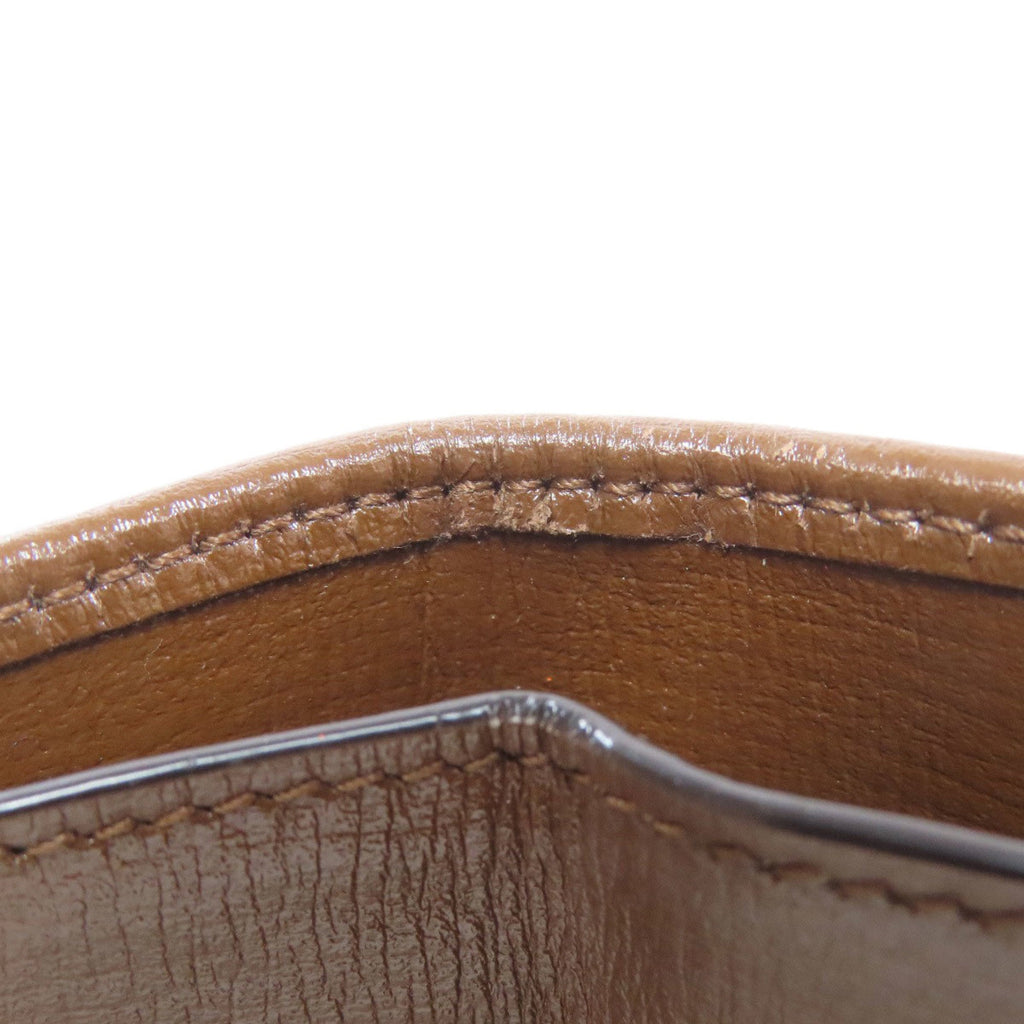 Gucci Brown Canvas Leather Wallet (Bi-Fold) (Pre-Owned)