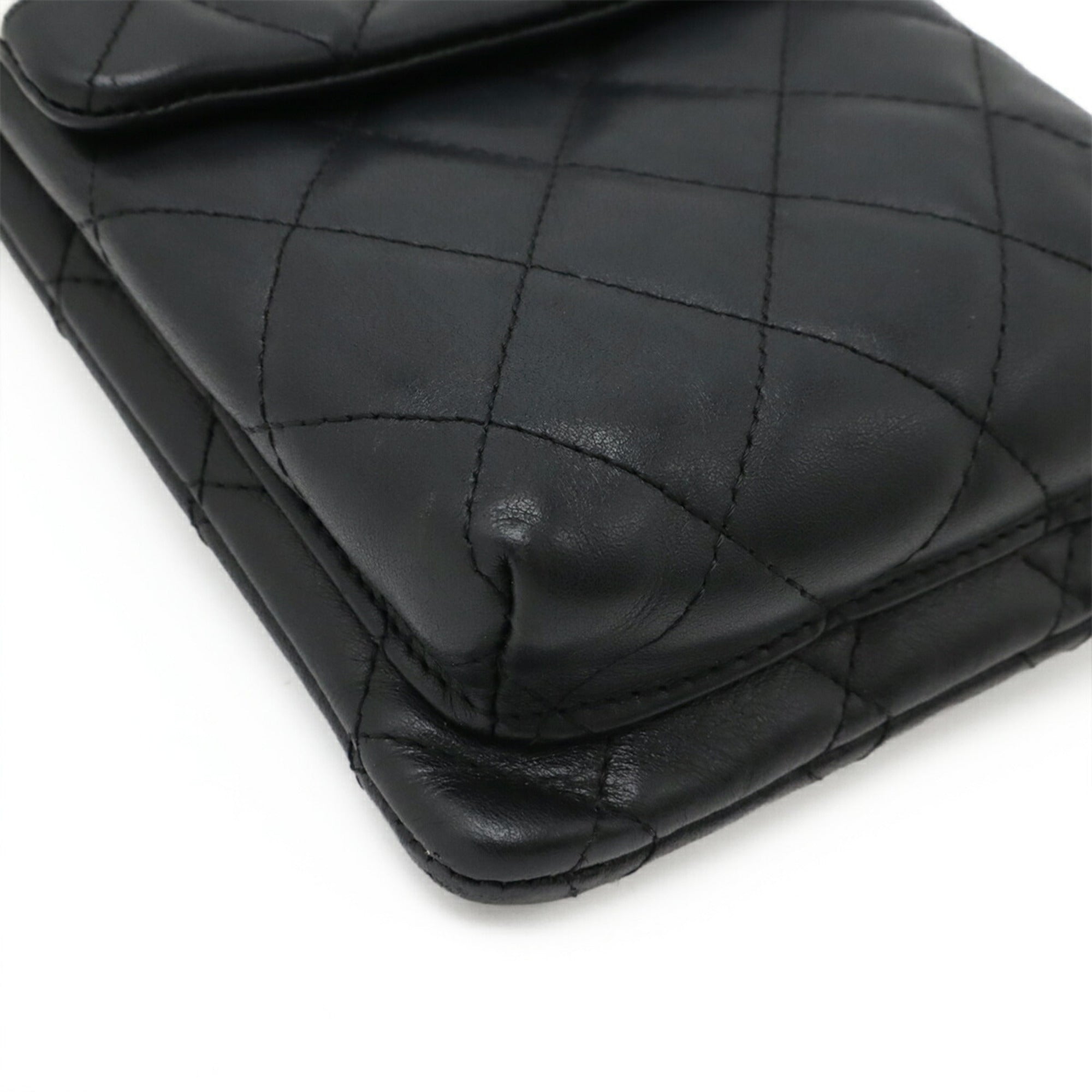 Chanel Black White Cambon Ligne Pochette Pouch Shoulder Bag (Pre-Owned)