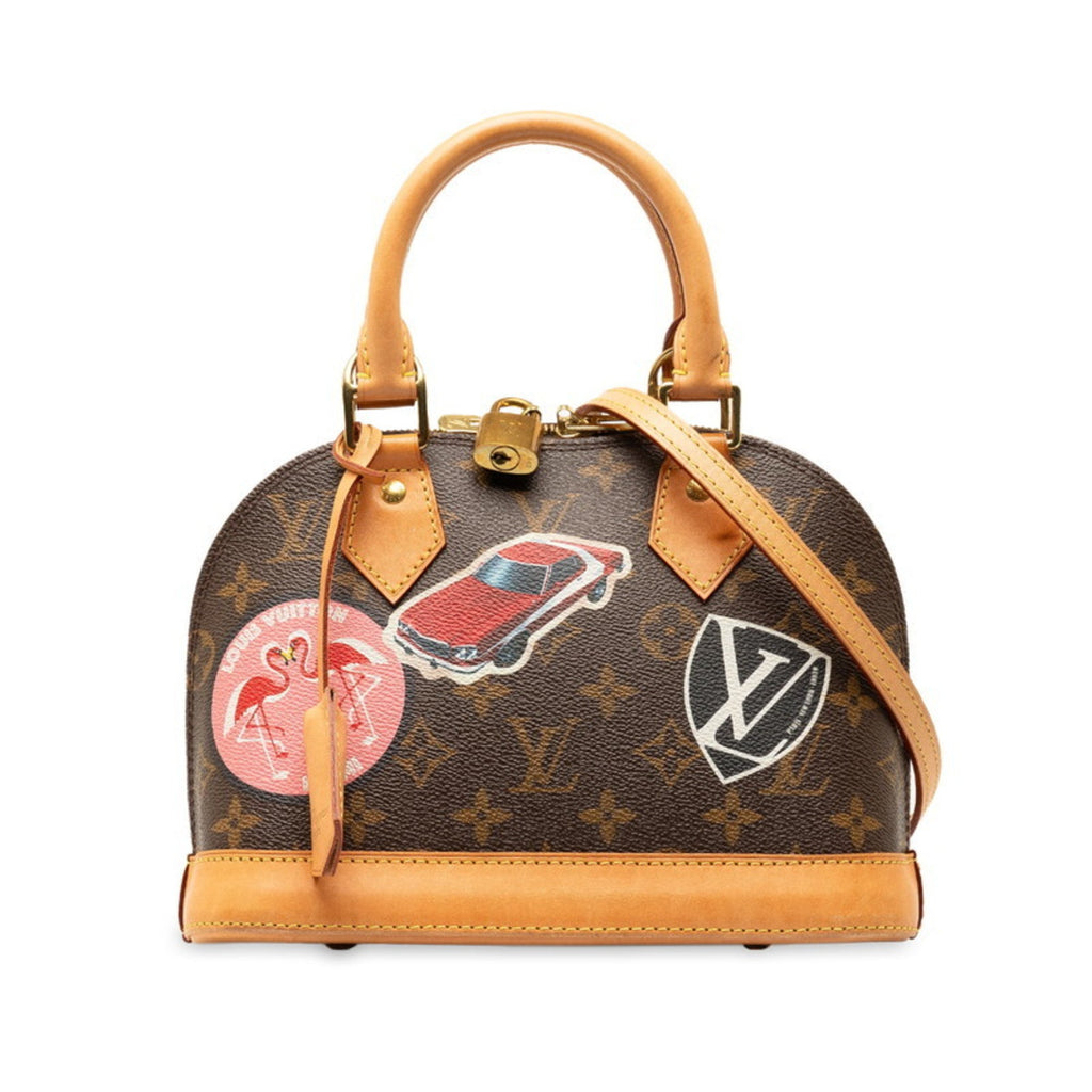 Louis Vuitton Monogram Brown Monogram Multi-Color Red Color Monogram Handbag Shoulder Bag (Pre-Owned)