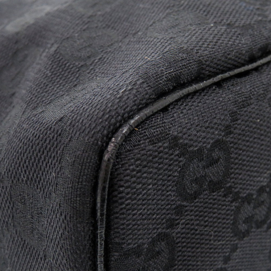 Gucci Black Gg Canvas Pouch Vanity Bag (Pre-Owned)