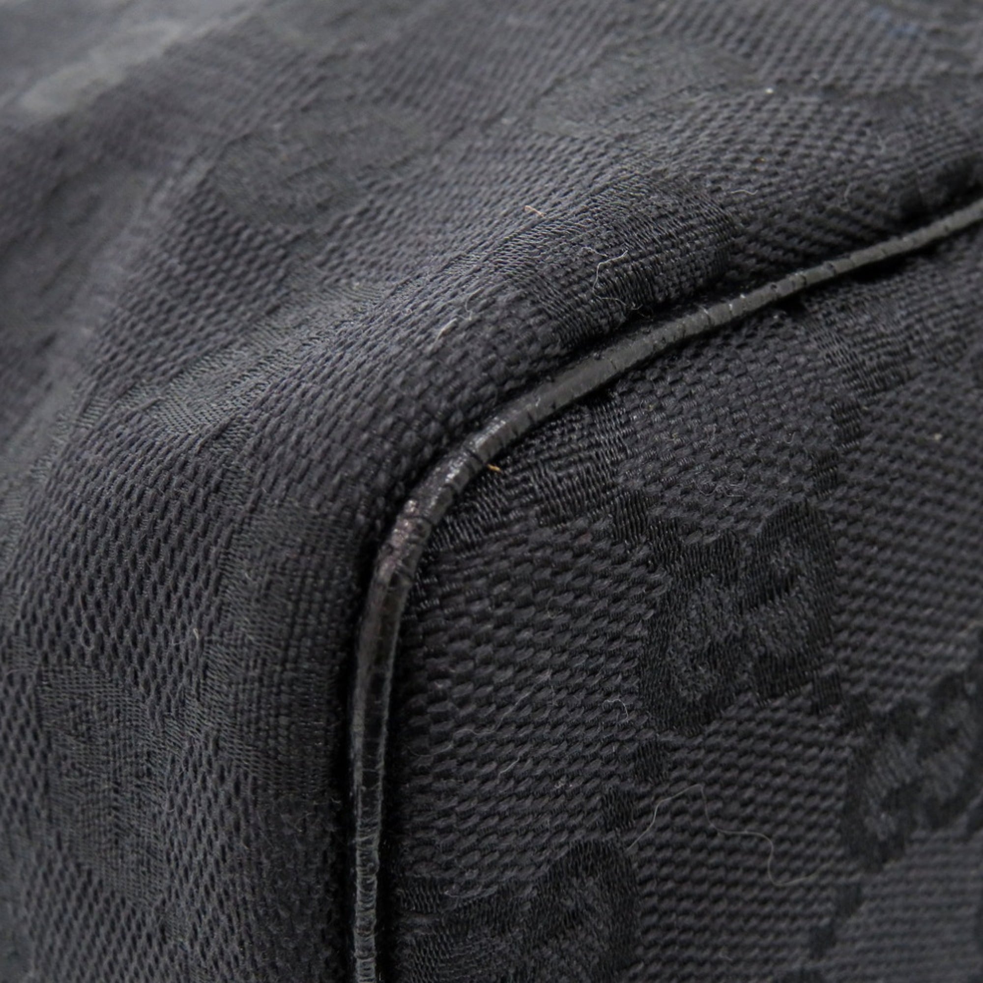 Gucci Black Gg Canvas Pouch Vanity Bag (Pre-Owned)