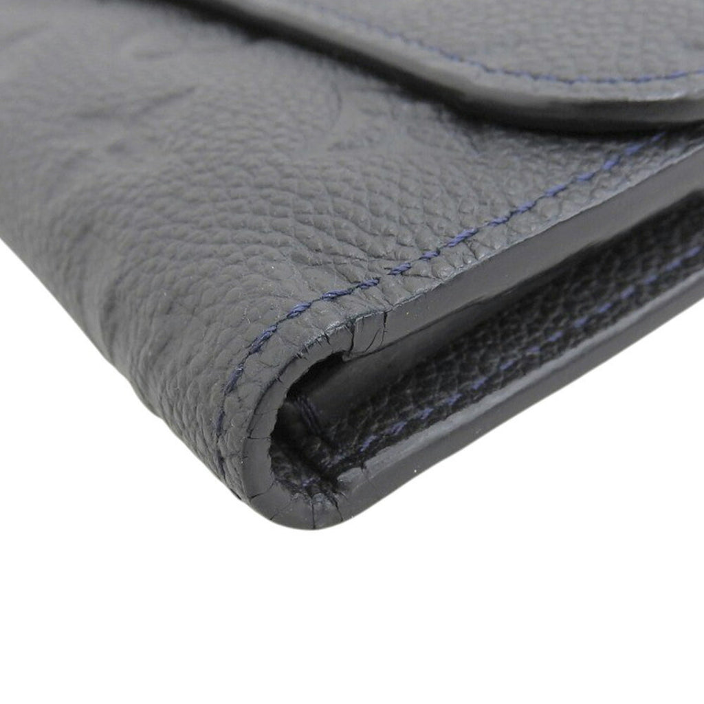 Louis Vuitton Infini Navy Monogram Empreinte Long Wallet (Tri-Fold) (Pre-Owned)