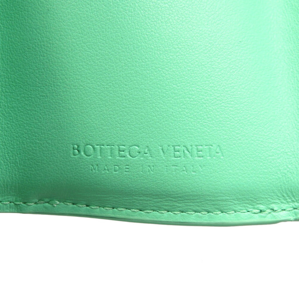 Bottega Veneta Green Leather Wallet (Tri-Fold) (Pre-Owned)