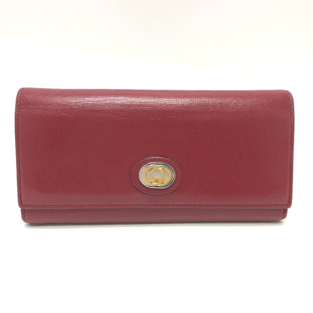 Gucci Red Leather Wallet (Bi-Fold) (Pre-Owned)