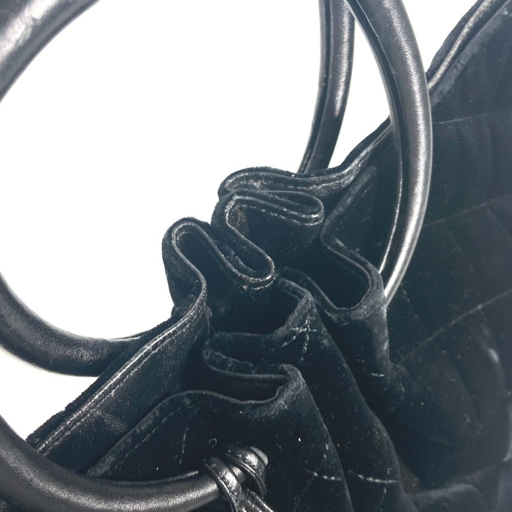 Chanel Black Leather Handbag Tote Bag (Pre-Owned)