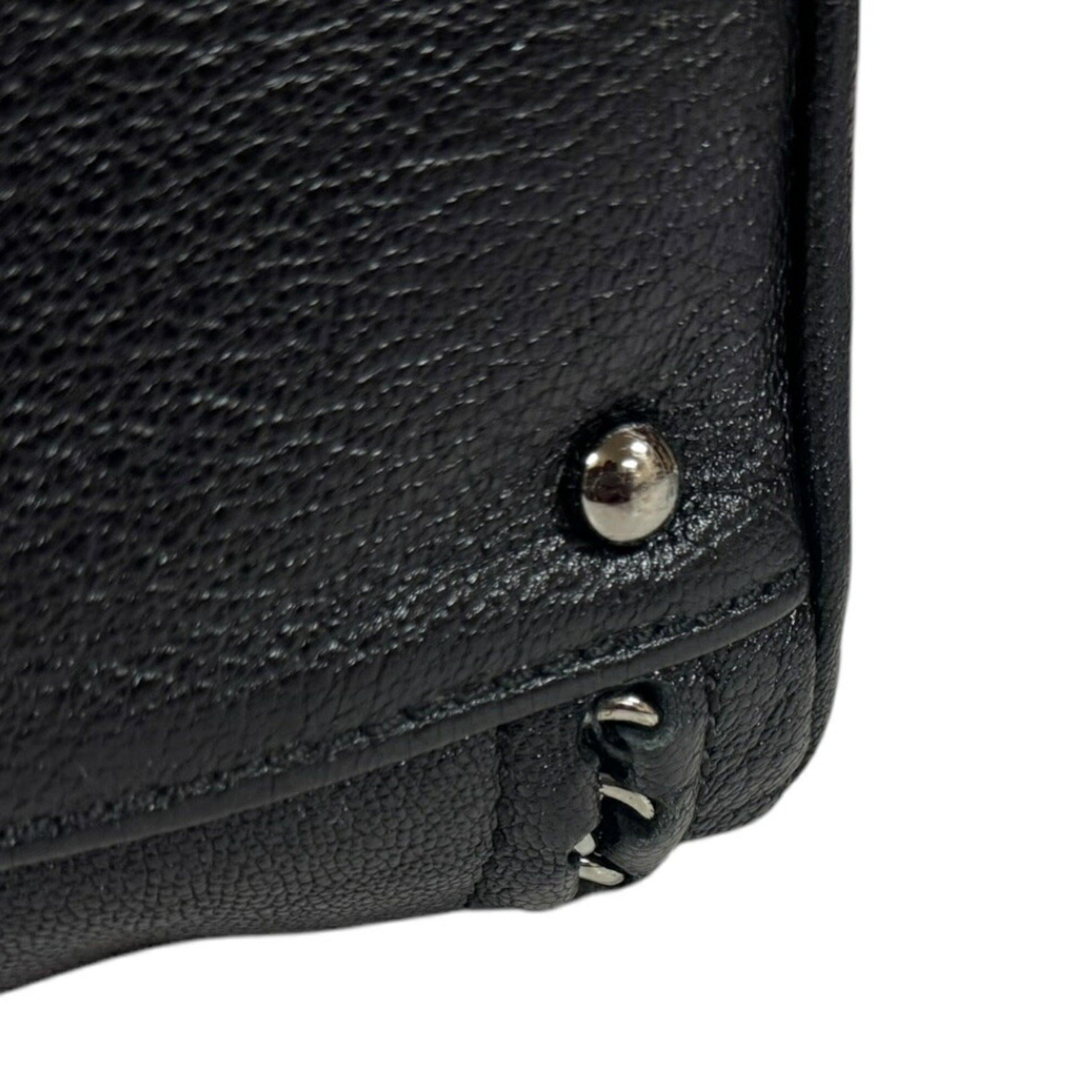 Chanel Black Leather Boston Bag (Pre-Owned)