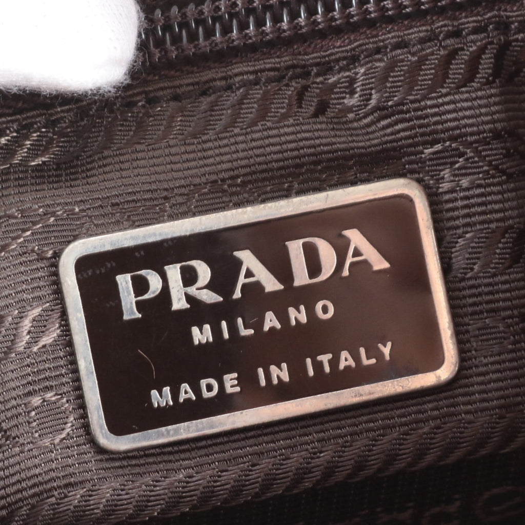 Prada Red Color Nylon Leather Backpack (Pre-Owned)