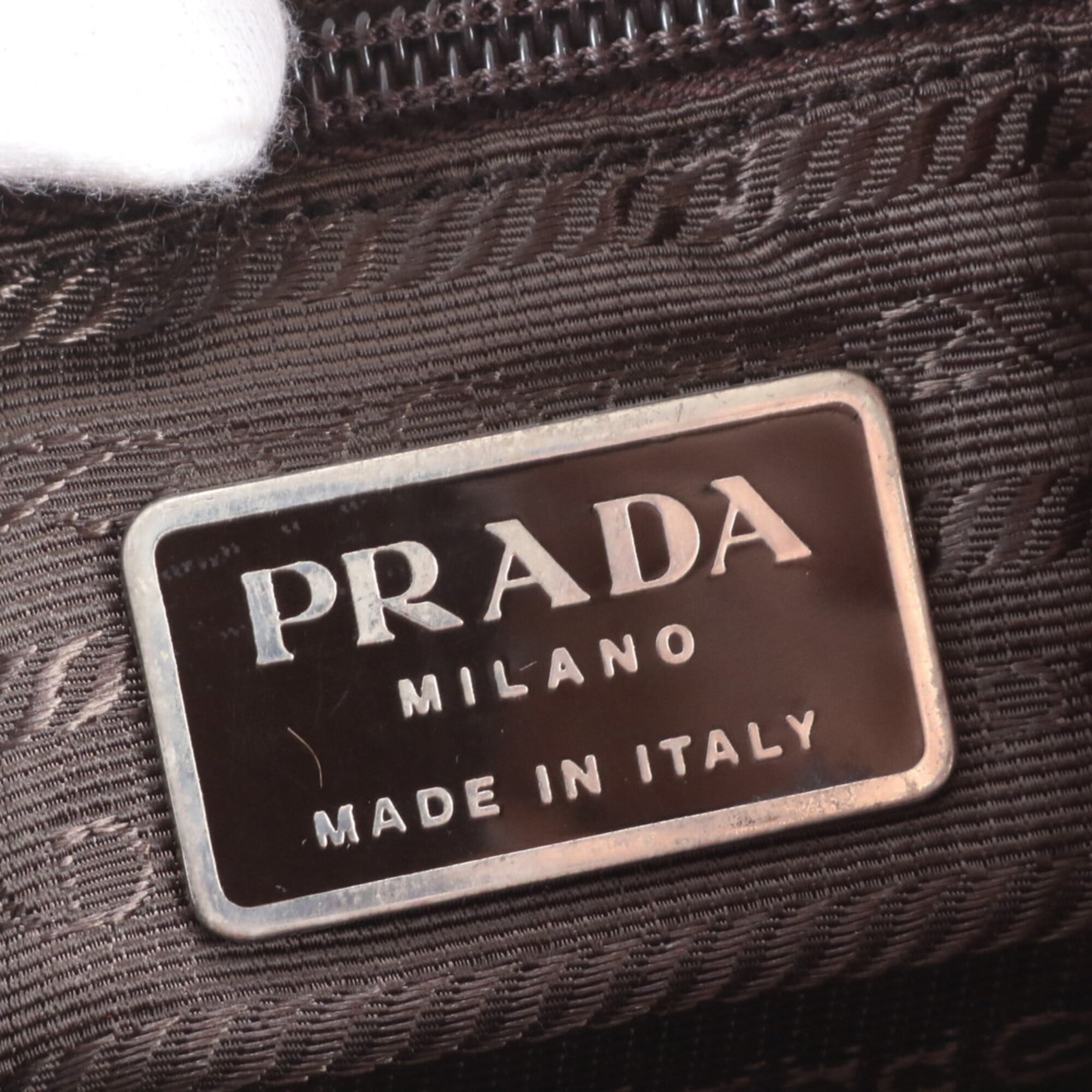 Prada Red Color Nylon Leather Backpack (Pre-Owned)