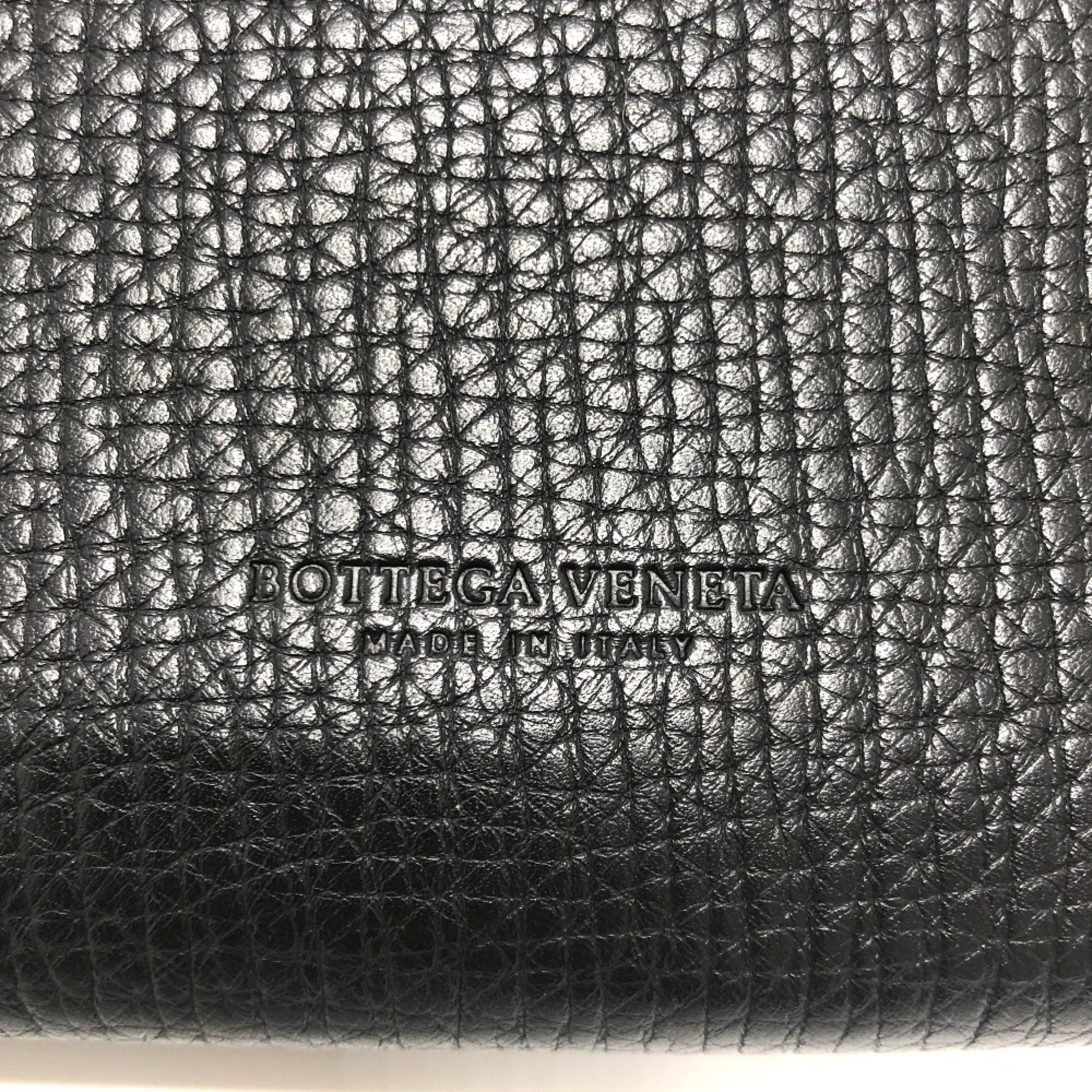 Bottega Veneta Black Leather Long Wallet (Bi-Fold) (Pre-Owned)