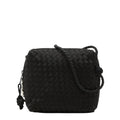 Bottega Veneta Black Satin Shoulder Bag (Pre-Owned)