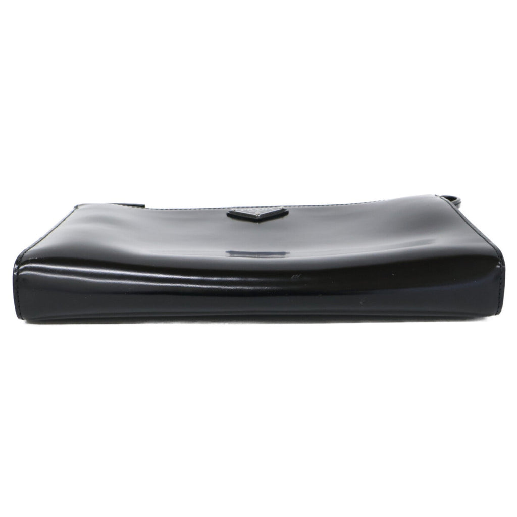 Prada Black Leather Clutch Bag (Pre-Owned)