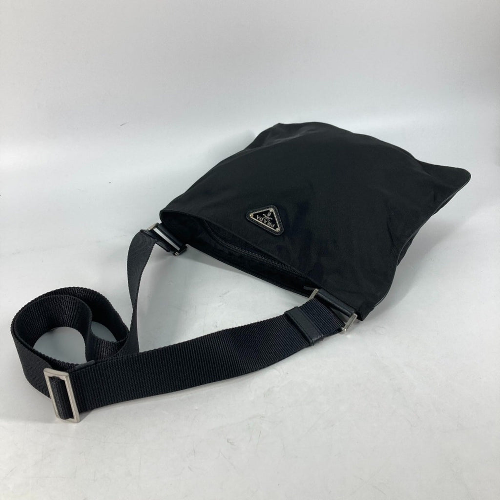 Prada Black Nylon Pochette Shoulder Bag (Pre-Owned)