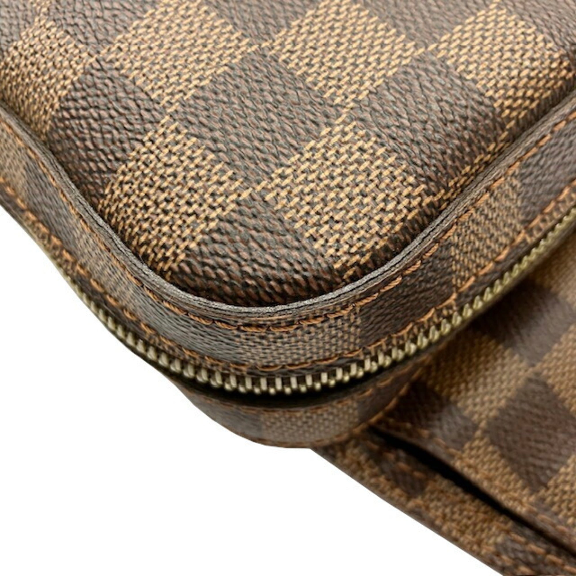 Louis Vuitton Ebene Damier Canvas Shoulder Bag Sling Bag (Pre-Owned)