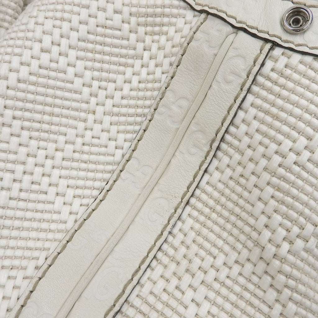Gucci White Leather Handbag (Pre-Owned)