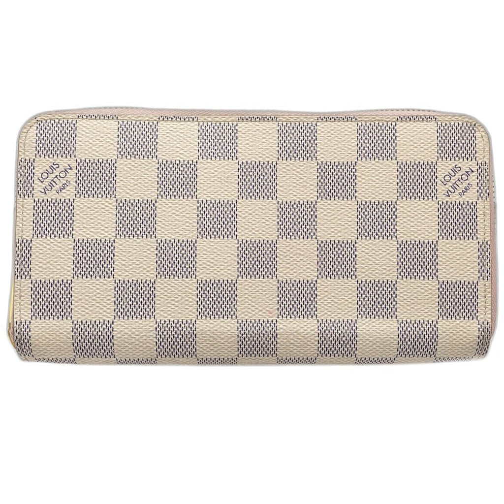 Louis Vuitton Damier Azur Damier Azur Rose Ballerine Damier Azur Long Wallet (Bi-Fold) (Pre-Owned)