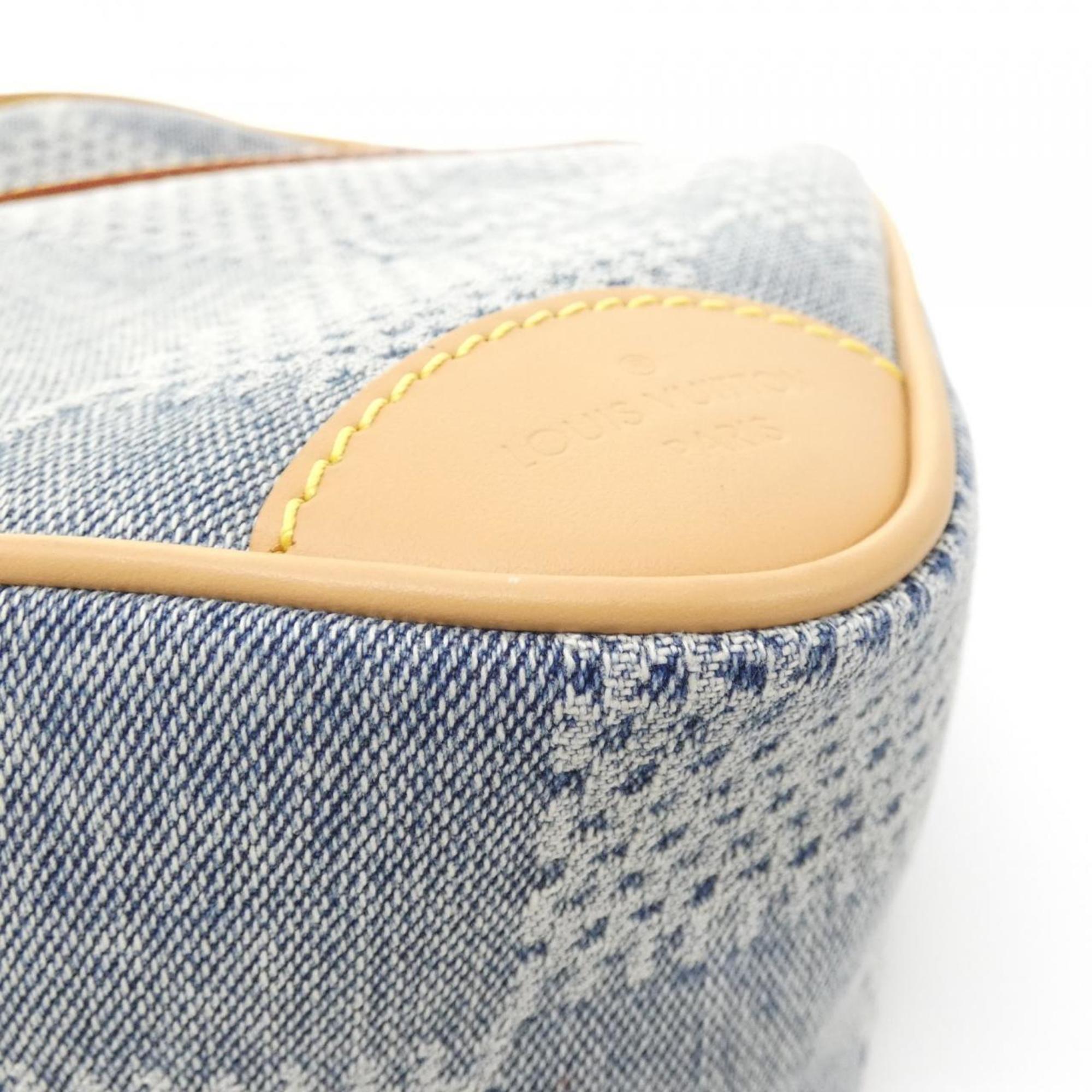 Louis Vuitton Blue Cotton Canvas Shoulder Bag (Pre-Owned)
