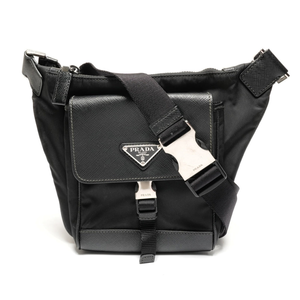 Prada Black Nylon Shoulder Bag (Pre-Owned)
