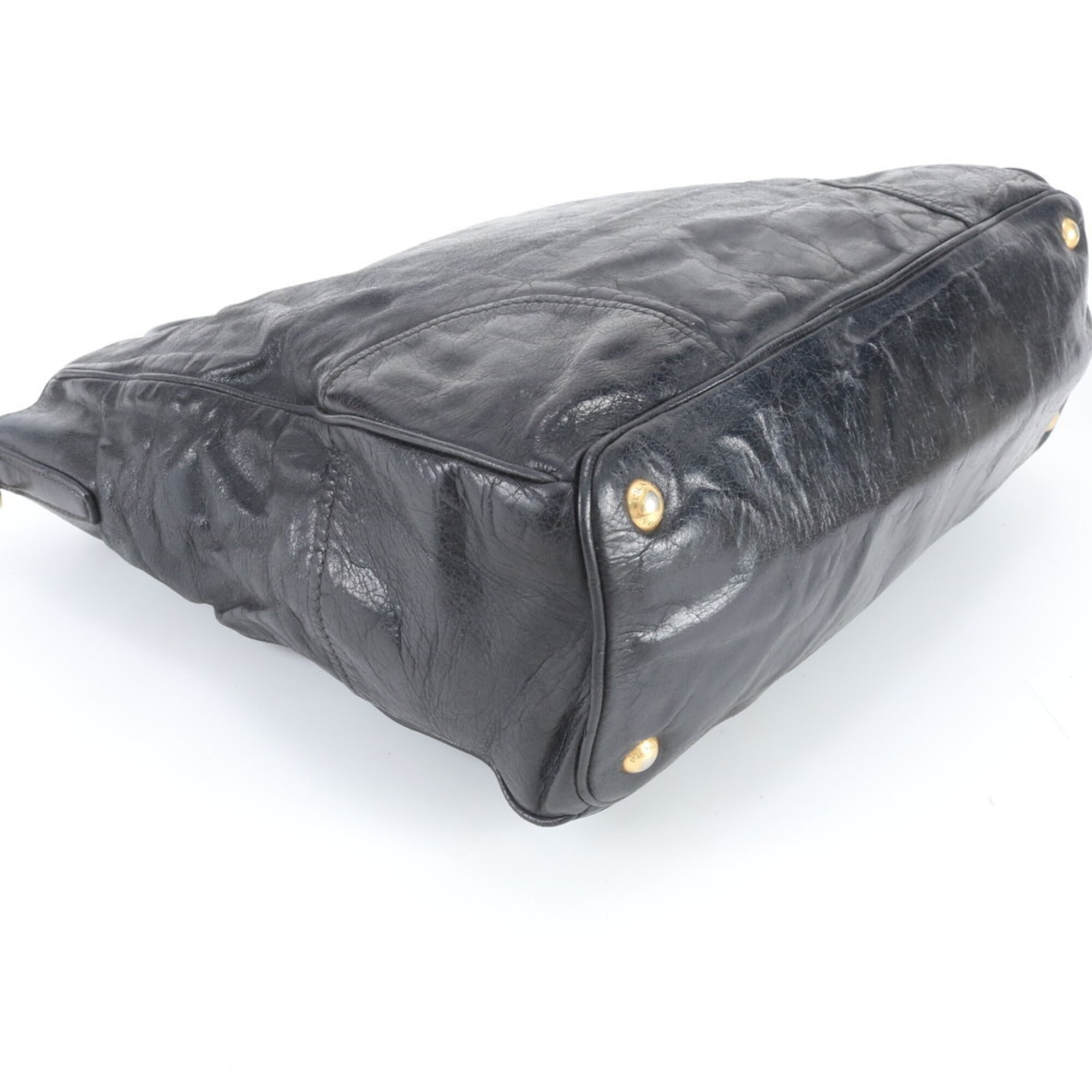 Prada Black Leather Handbag (Pre-Owned)