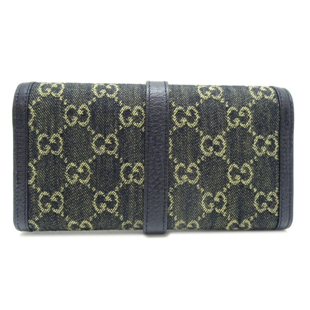 Gucci Black Gg Canvas Chain/Shoulder Wallet (Pre-Owned)