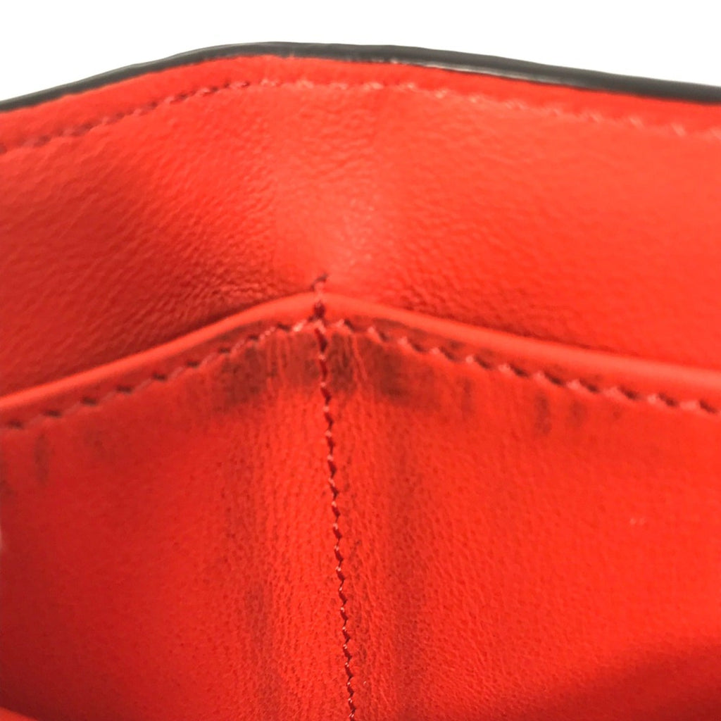 Fendi Orange Leather Wallet (Tri-Fold) (Pre-Owned)