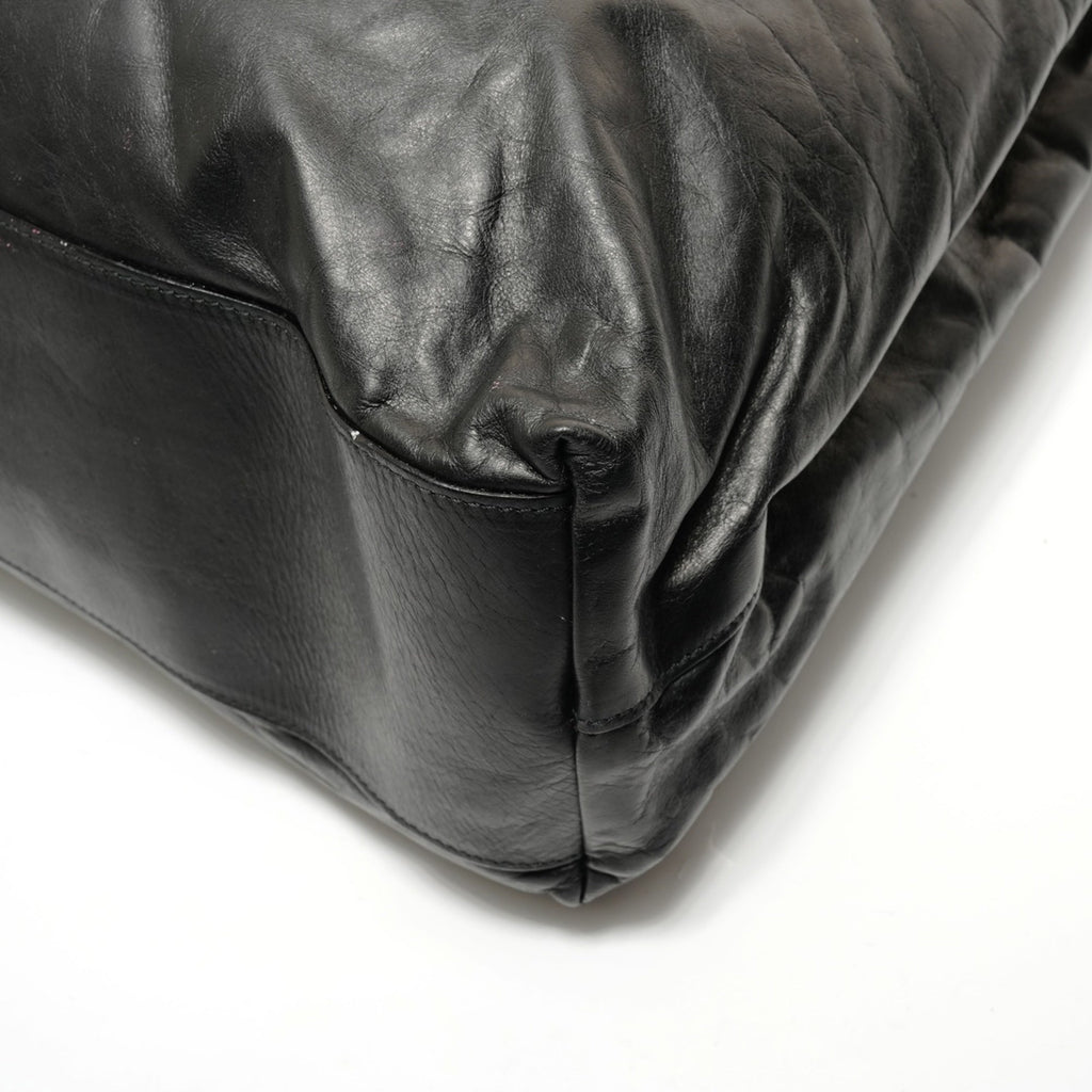 Prada Black Leather Tote Bag (Pre-Owned)