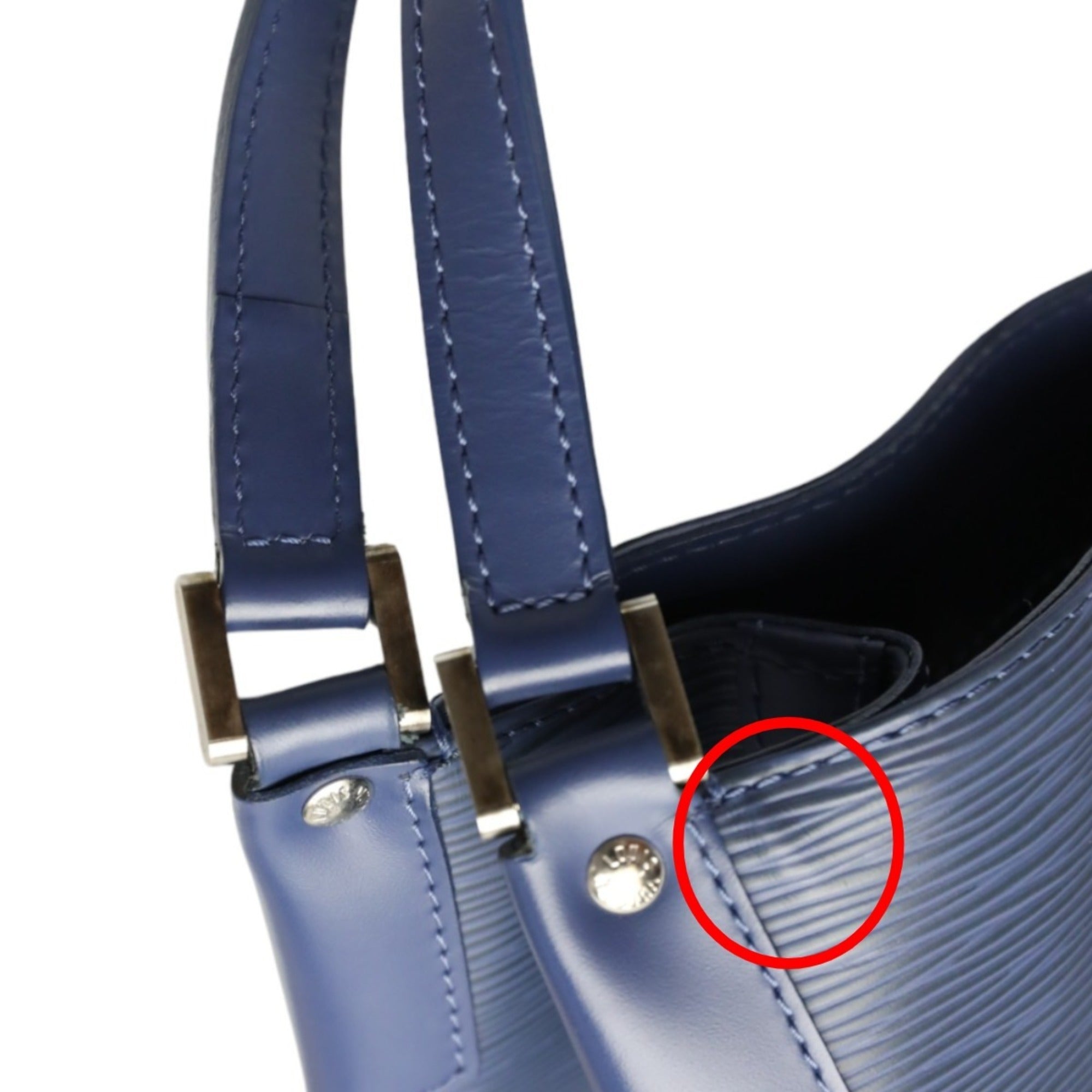 Louis Vuitton Epi Blue Epi Leather Shoulder Bag (Pre-Owned)