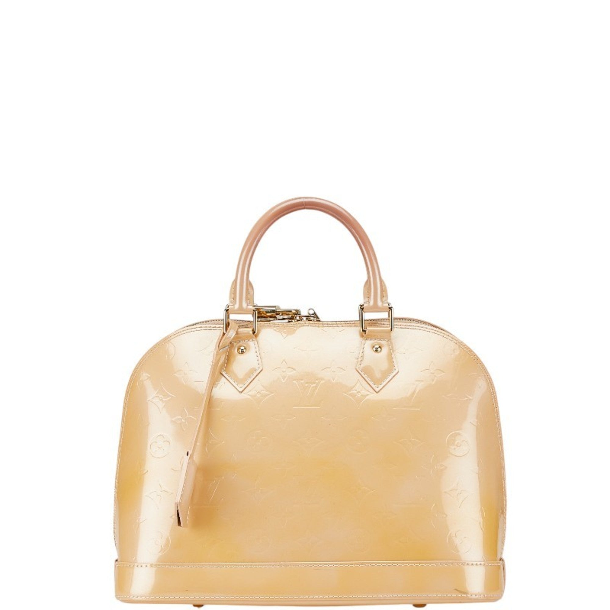 Louis Vuitton Beige Poodle Monogram Vernis Handbag (Pre-Owned)