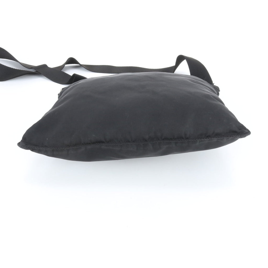 Prada Black Nylon Leather Shoulder Bag (Pre-Owned)