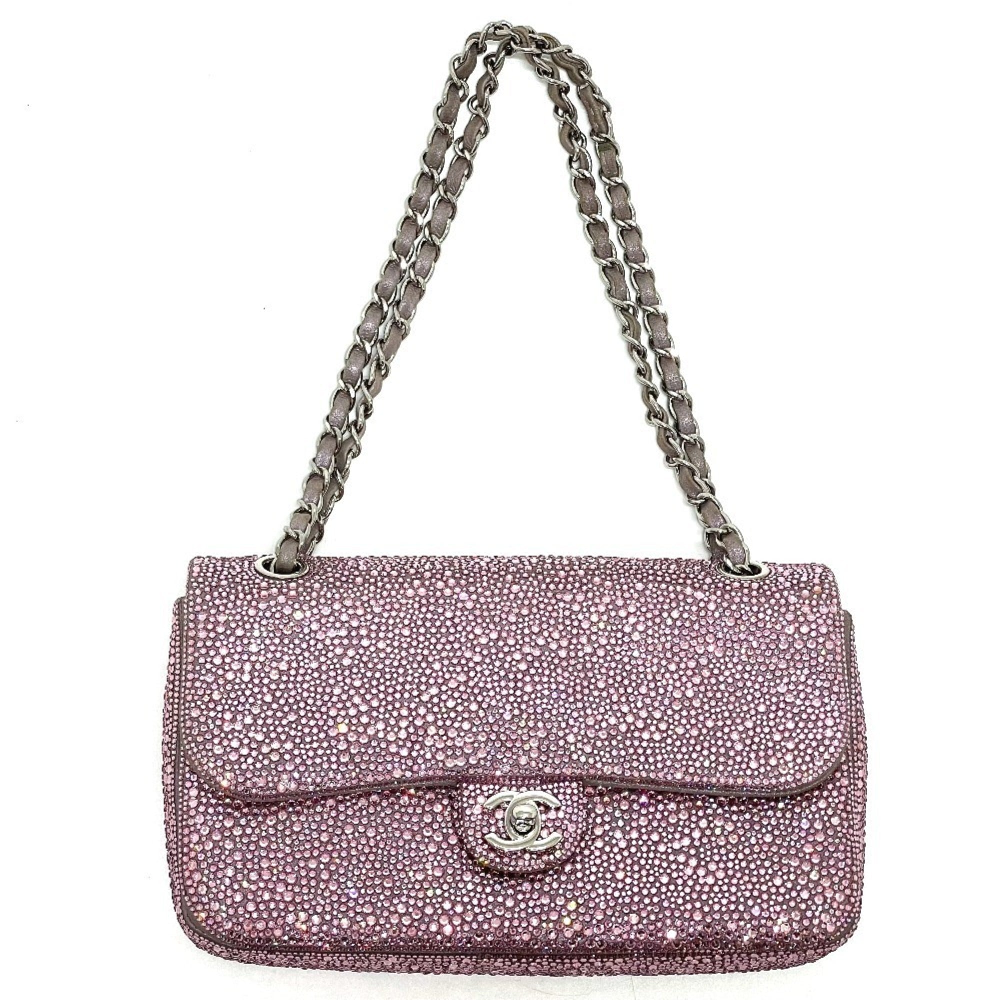 Chanel Pink Suede Shoulder Bag (Pre-Owned)