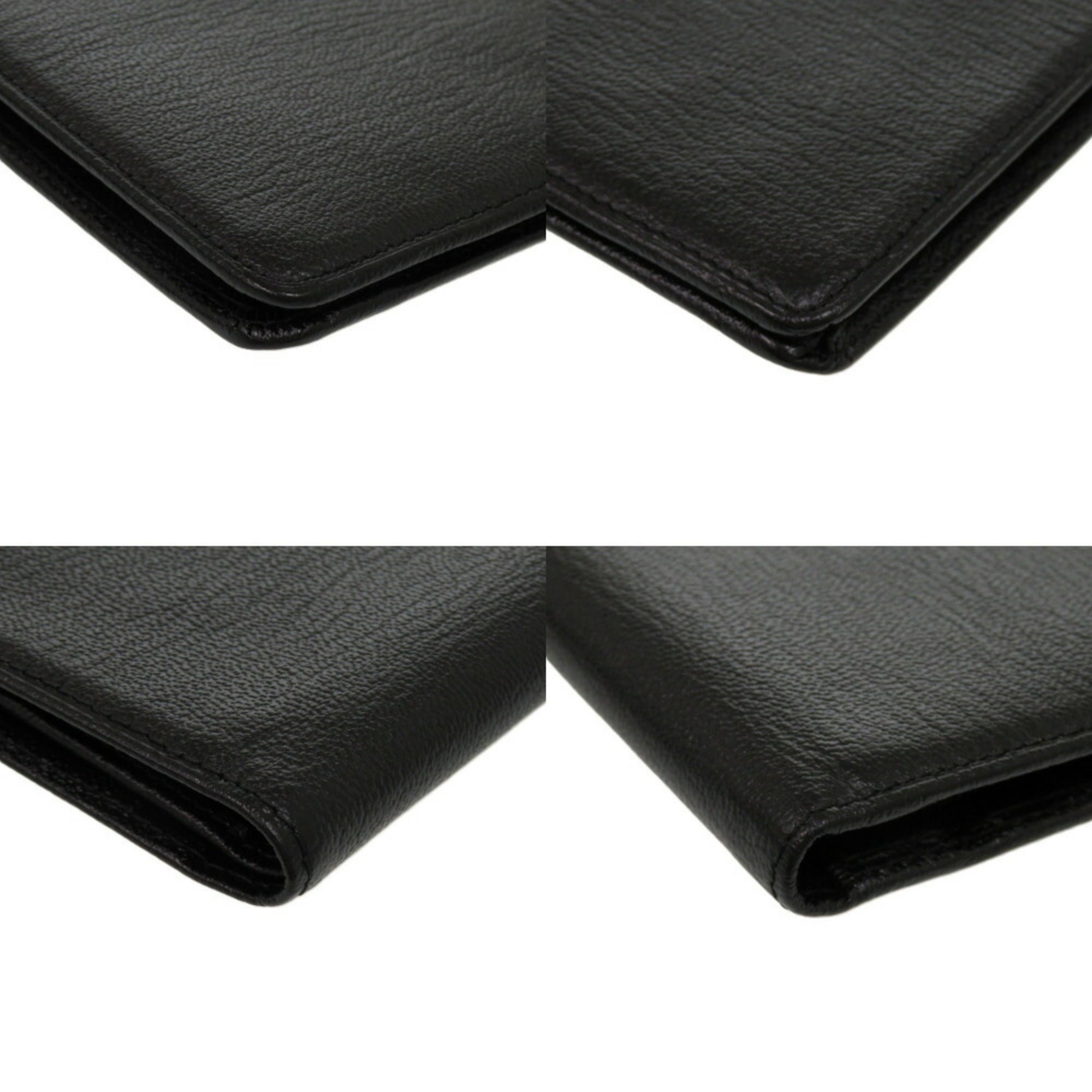 Chanel Black Leather Wallet (Bi-Fold) (Pre-Owned)