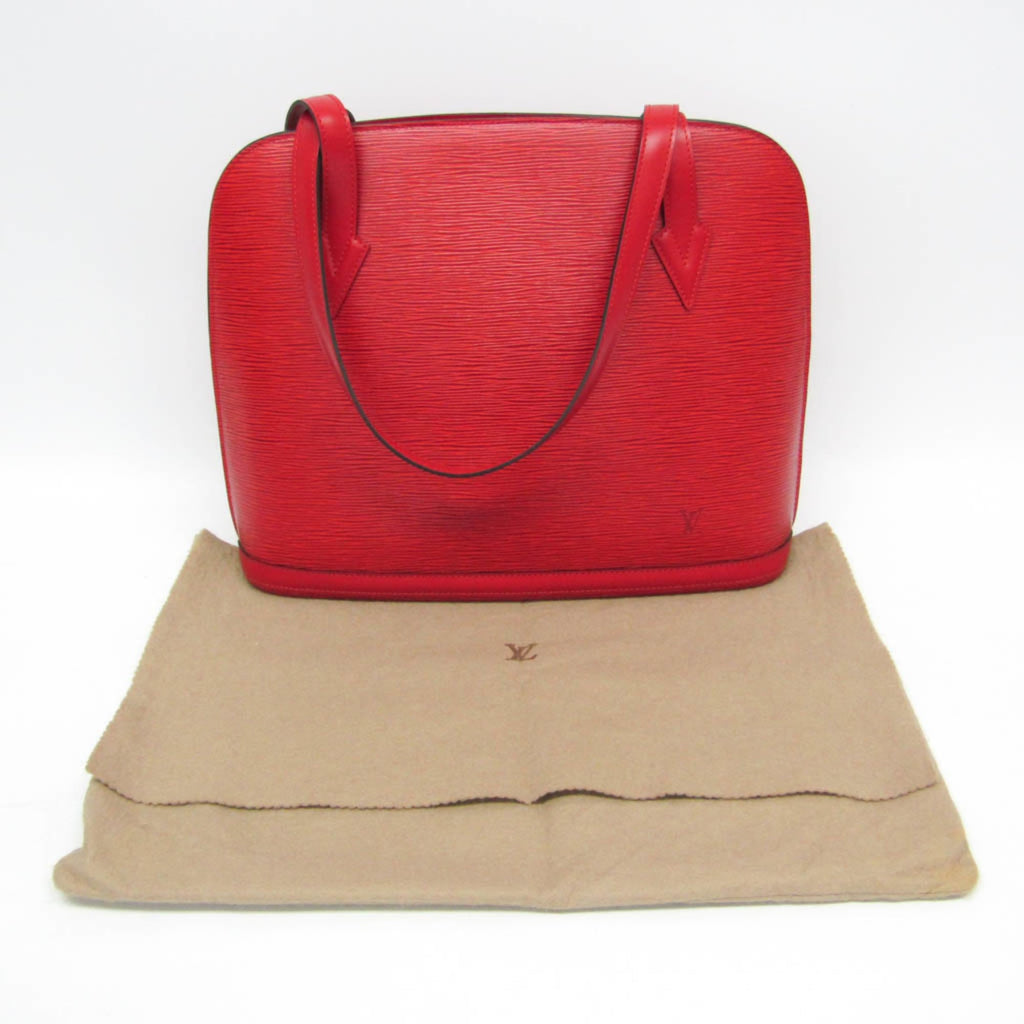 Louis Vuitton Lussac Handbag Epi Leather Red Leather Shoulder Bag Bag (Pre-Owned)