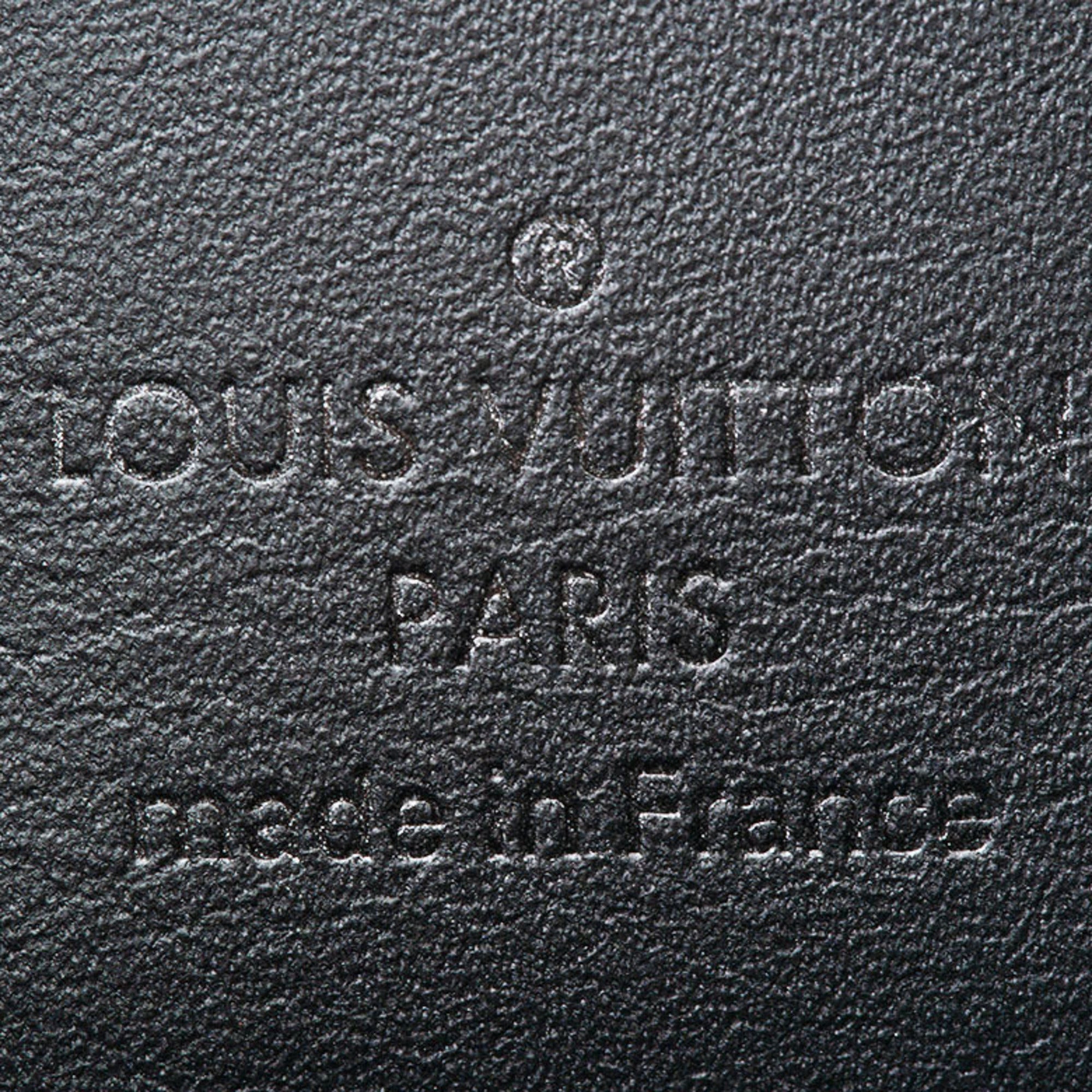 Louis Vuitton Black Monogram Shadow Clutch Bag Pochette (Pre-Owned)