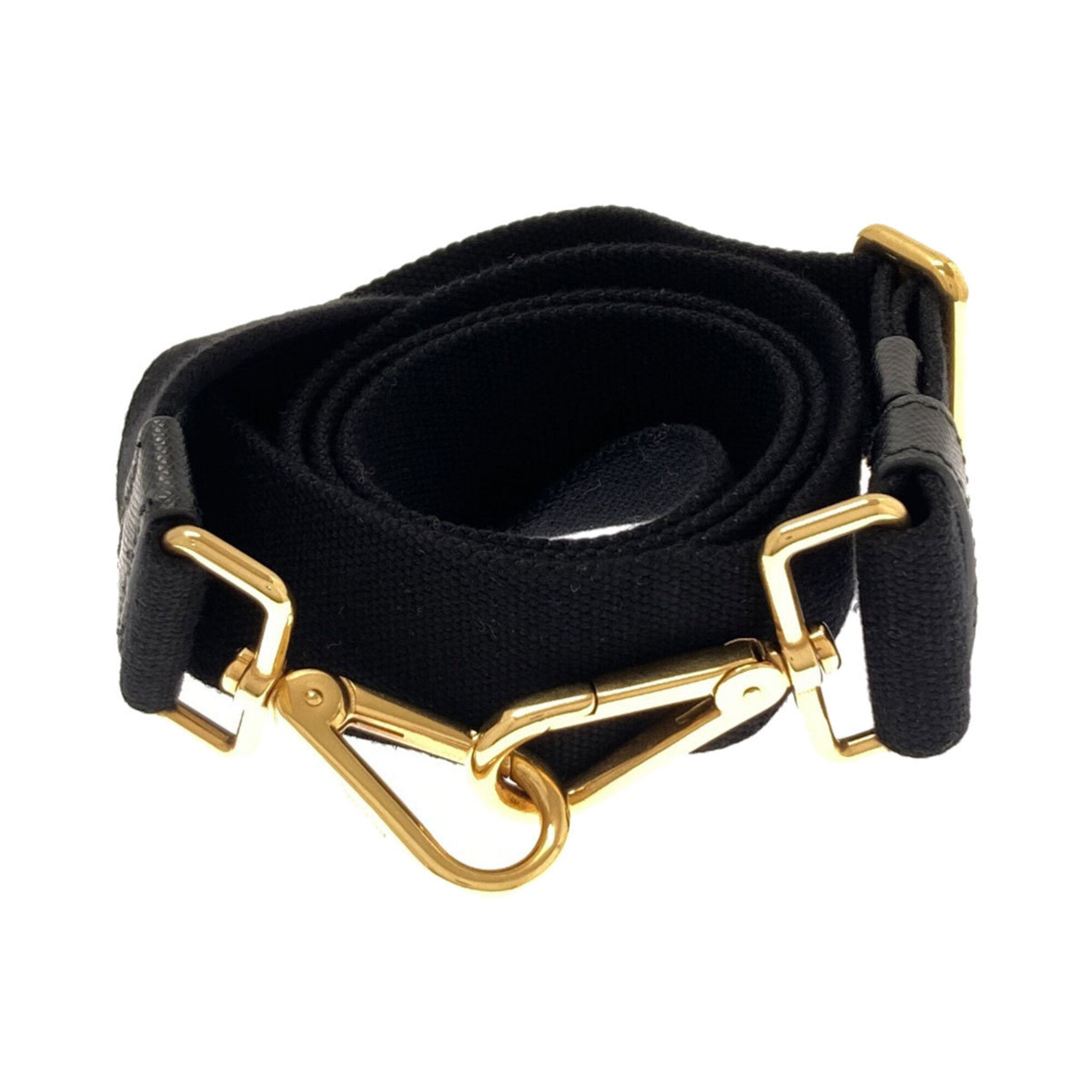 Prada Canapa Black Canvas Handbag (Pre-Owned)