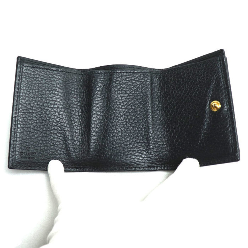 Gucci Black Leather Wallet (Tri-Fold) (Pre-Owned)