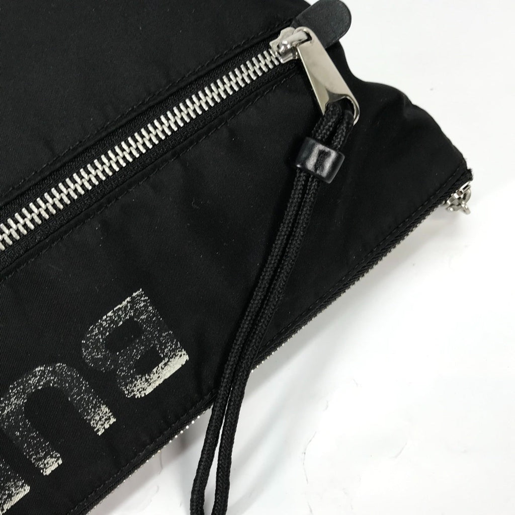 Burberry Black White Nylon Clutch Bag Pouch (Pre-Owned)