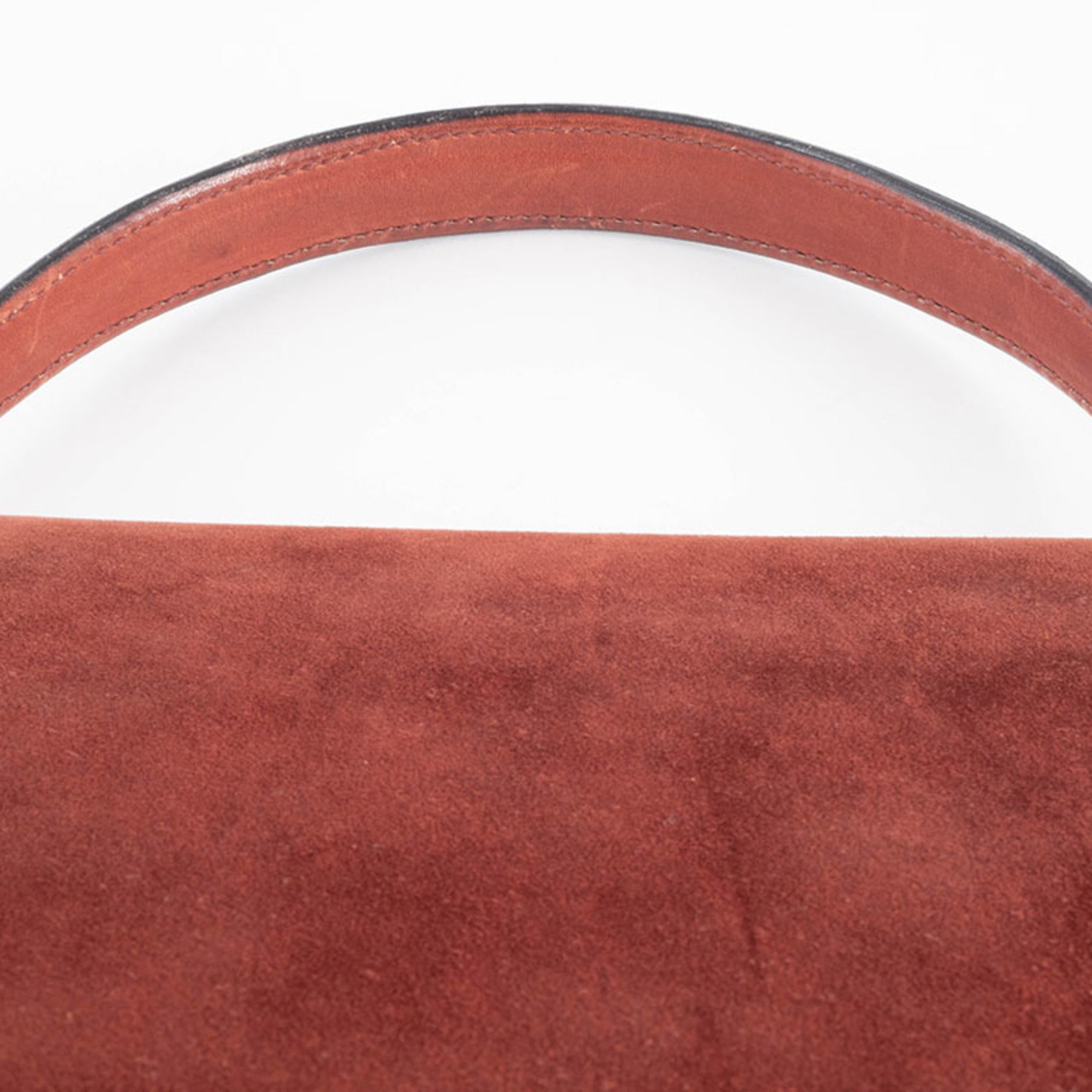 Gucci Brown Suede Handbag (Pre-Owned)