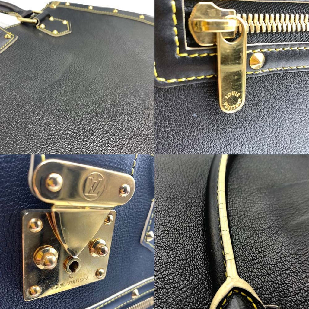 Louis Vuitton Black Suhali Leather Handbag Tote Bag (Pre-Owned)