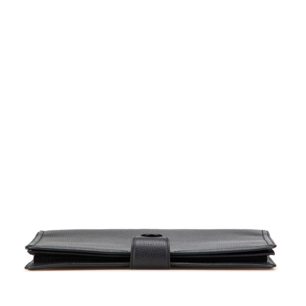 Gucci Black Leather Briefcase Clutch Bag (Pre-Owned)