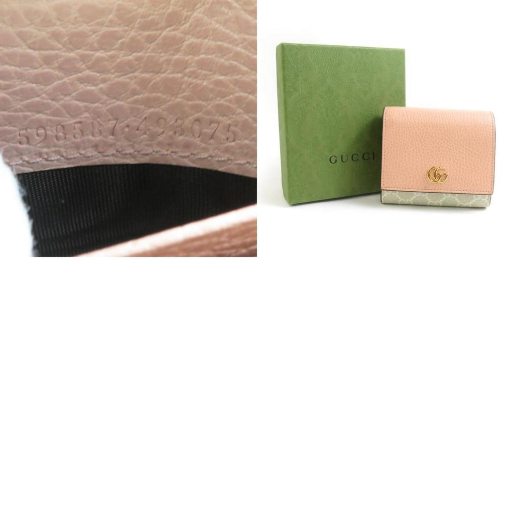 Gucci Beige Pink Leather Wallet (Bi-Fold) (Pre-Owned)