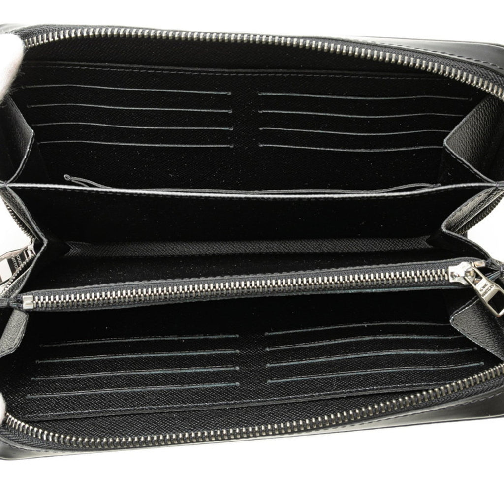 Louis Vuitton Black Pvc Leather Long Wallet (Bi-Fold) (Pre-Owned)