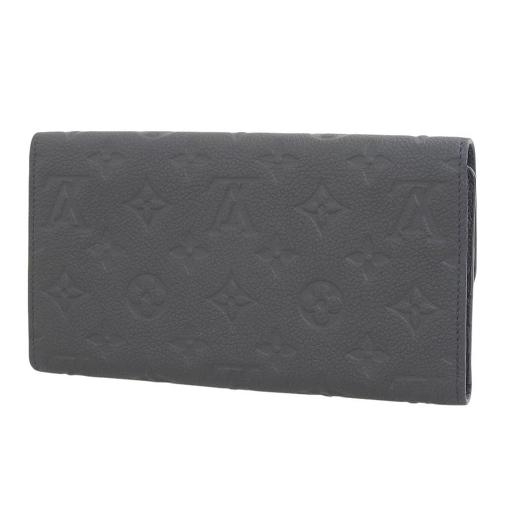 Louis Vuitton Infini Navy Monogram Empreinte Long Wallet (Tri-Fold) (Pre-Owned)