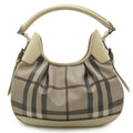 Burberry Brown Grayish Pvc Leather Shoulder Bag (Pre-Owned)