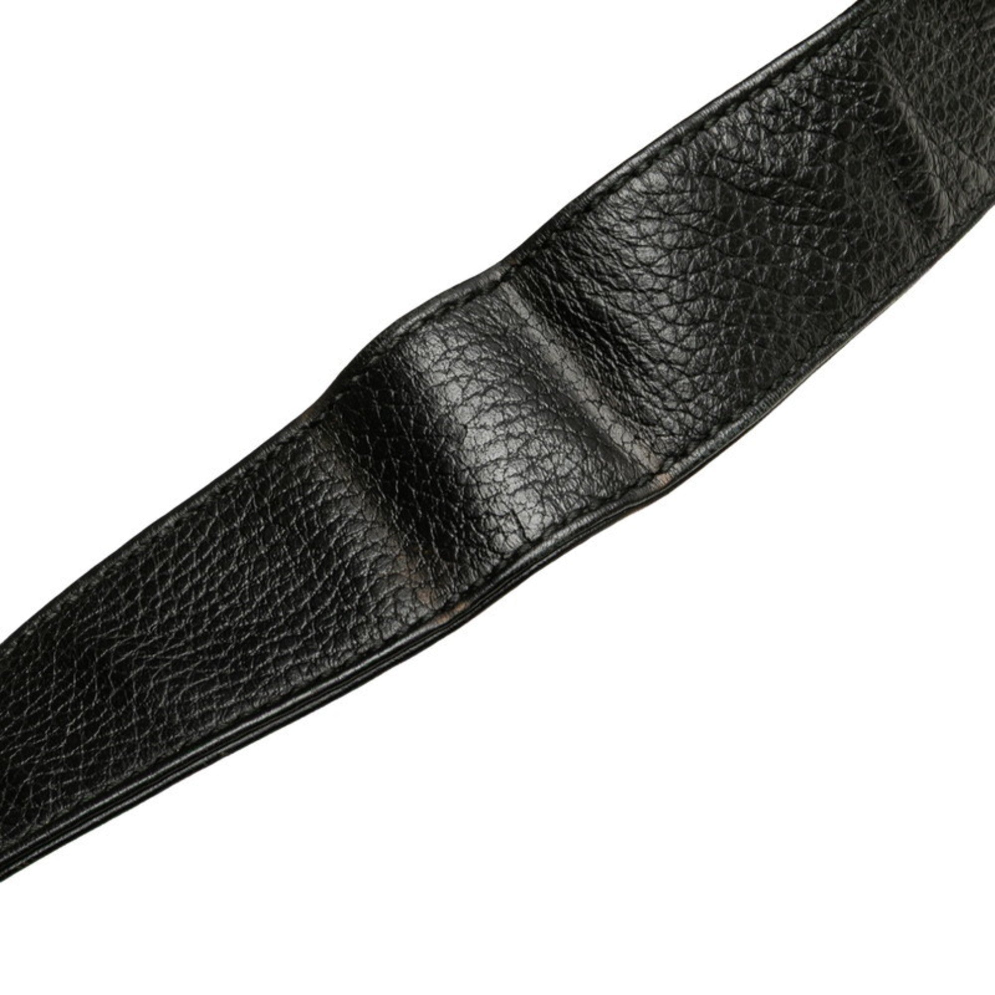 Gucci Black Leather Shoulder Bag (Pre-Owned)