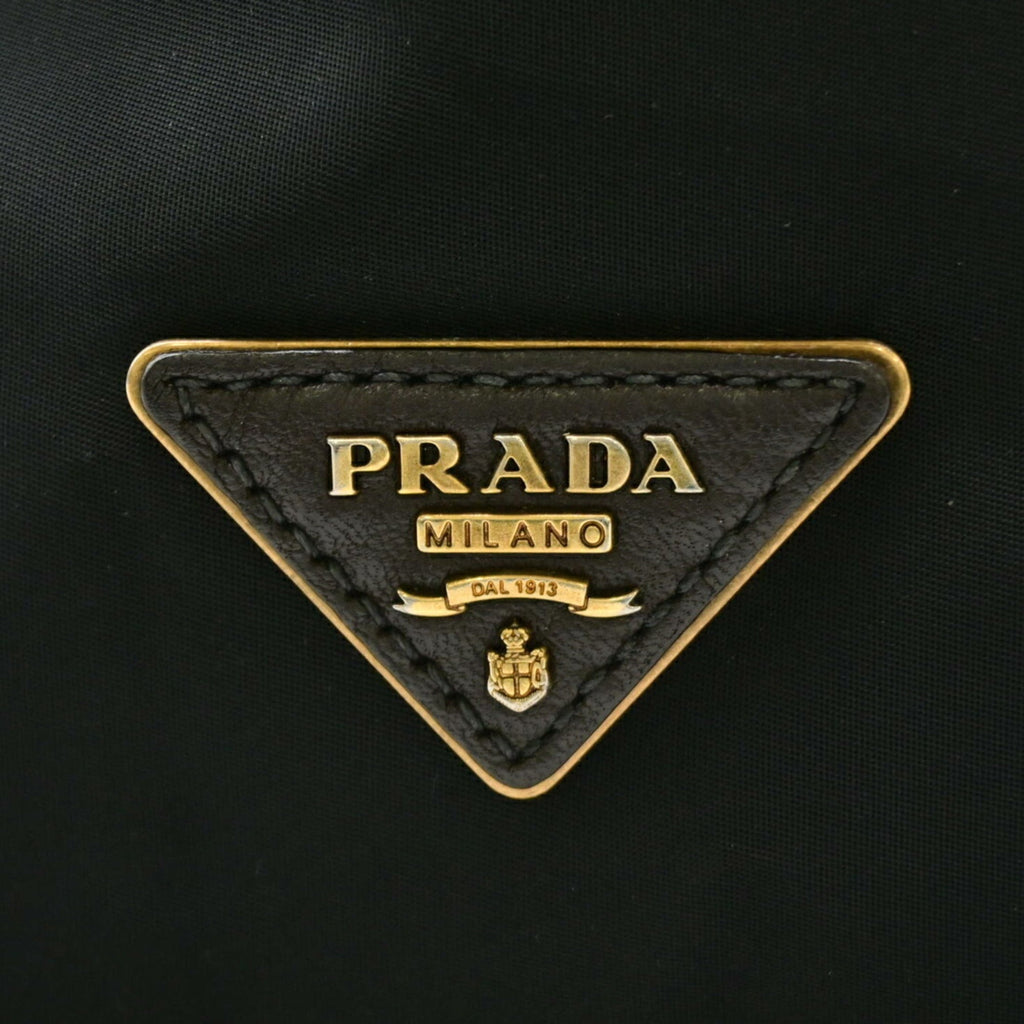 Prada Black Nylon Handbag Shoulder Bag (Pre-Owned)